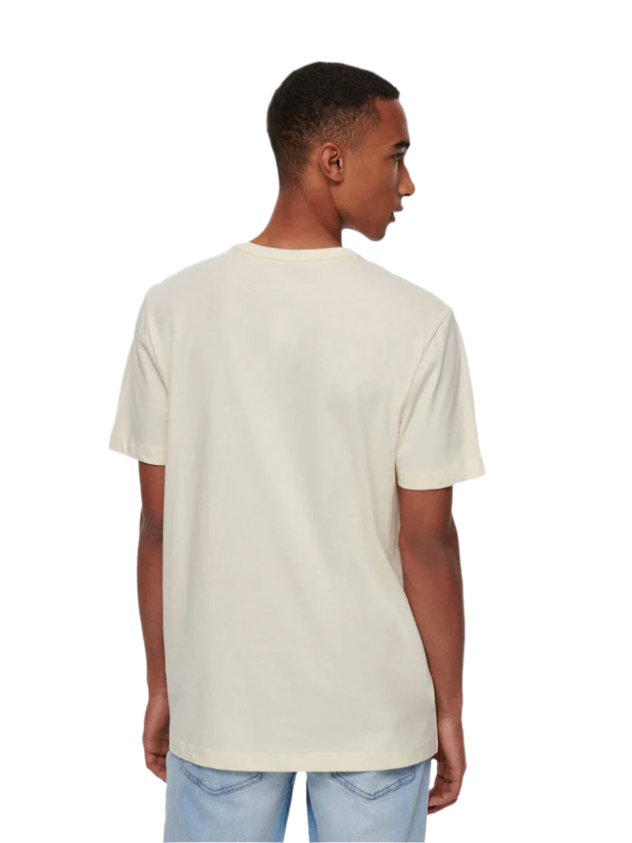 HOUSE BRAND krémszínű grafikai mintás póló