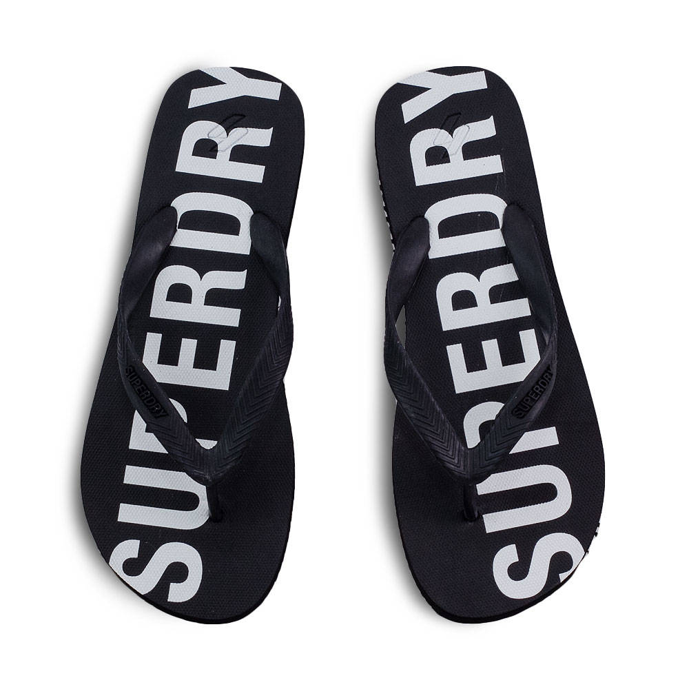 SUPERDRY fekete férfi papucs
