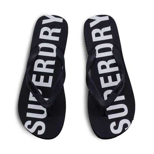 SUPERDRY fekete férfi papucs