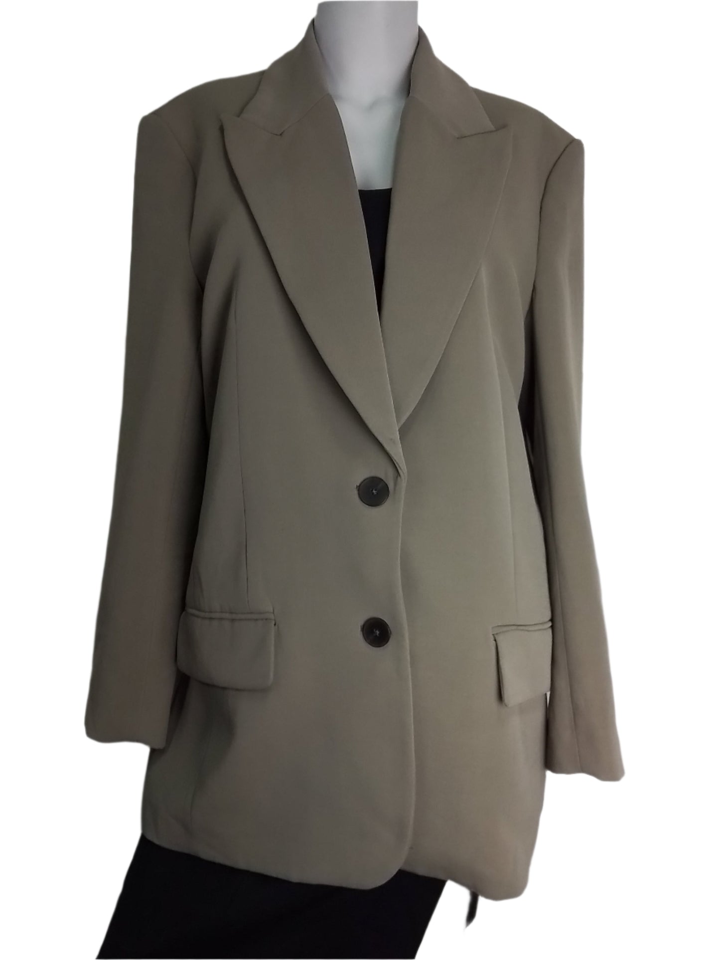 ZARA khaki oversize blézer