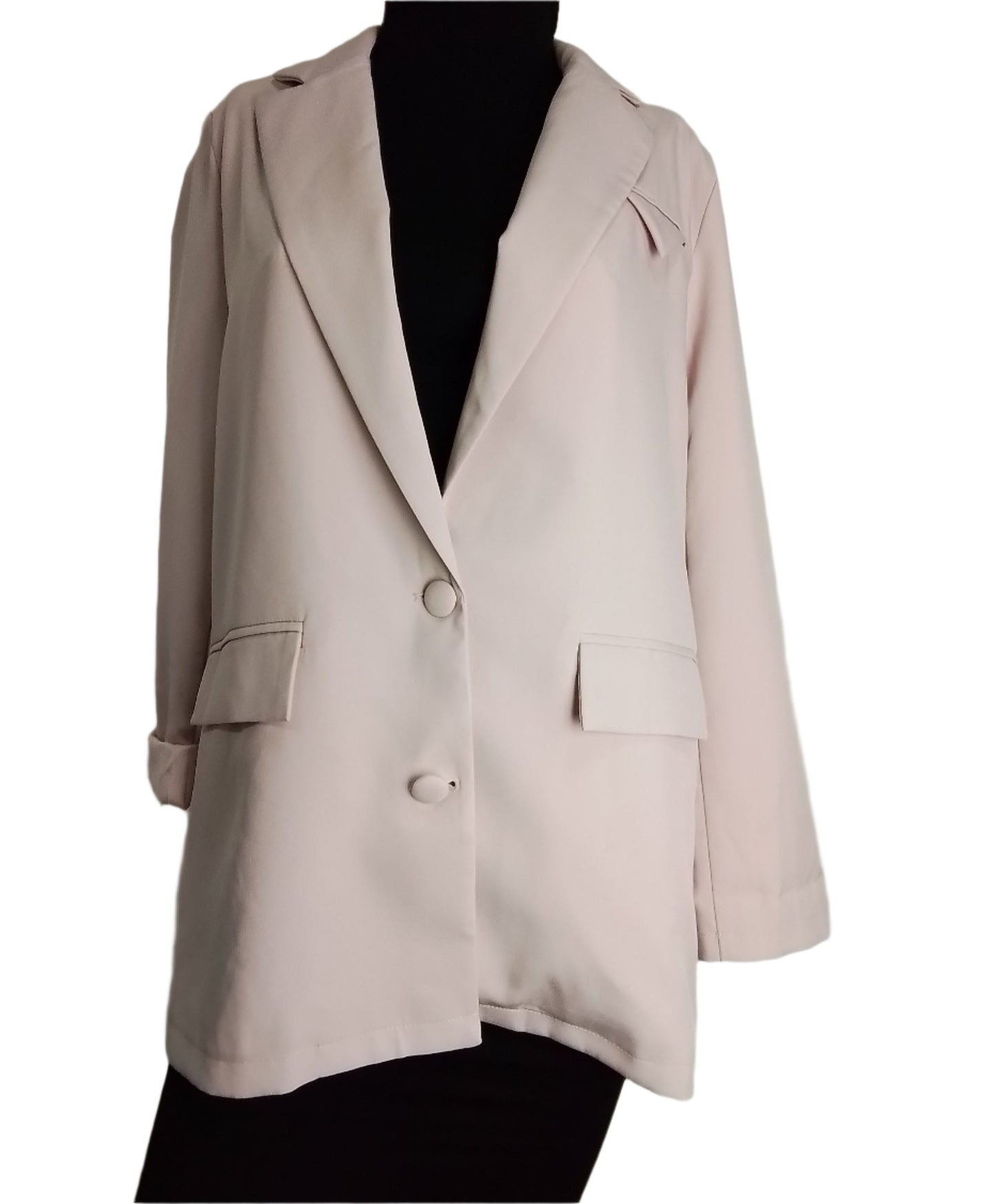 MISSGUIDED bézs elegáns blézer