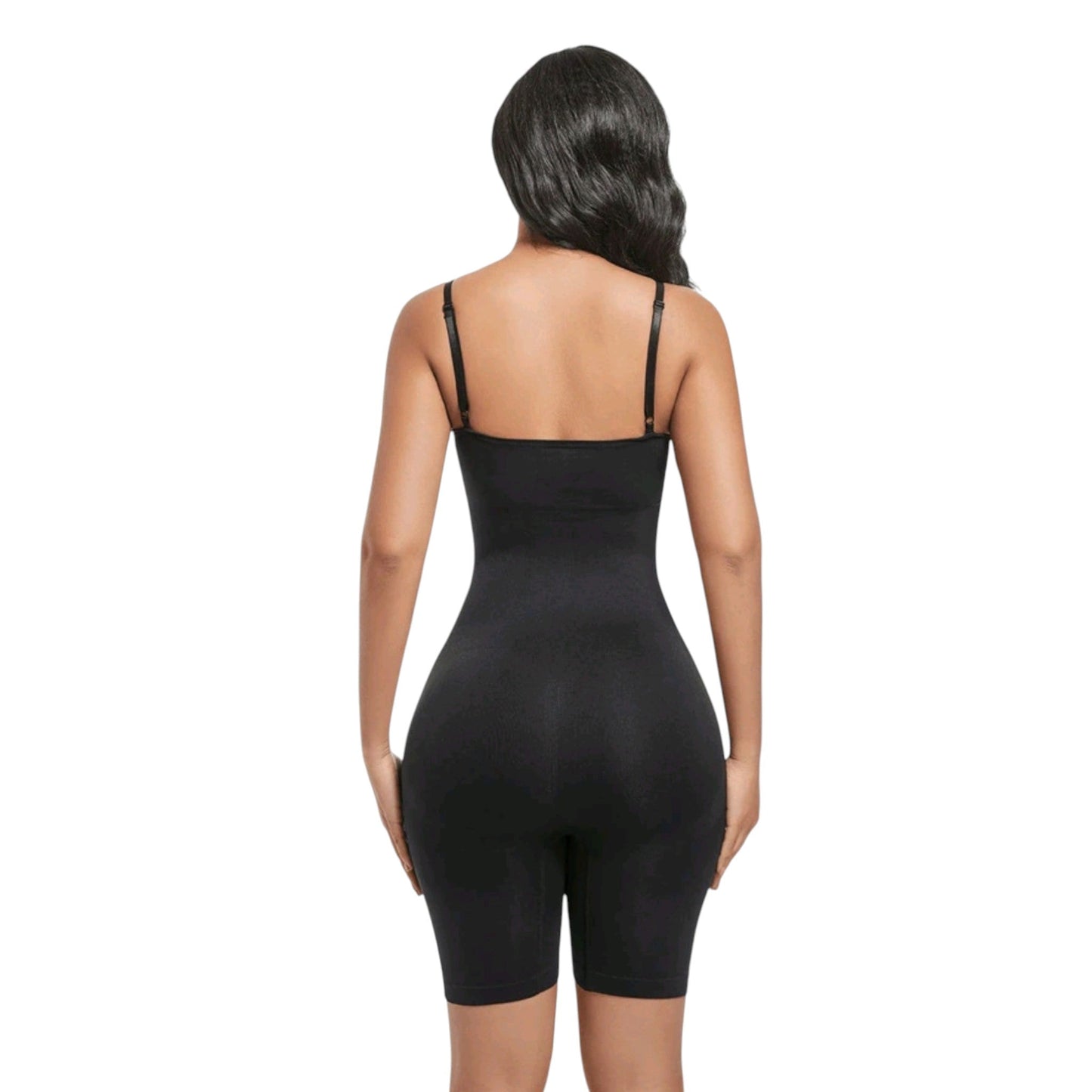 SHE fekete slim fit alakformáló body