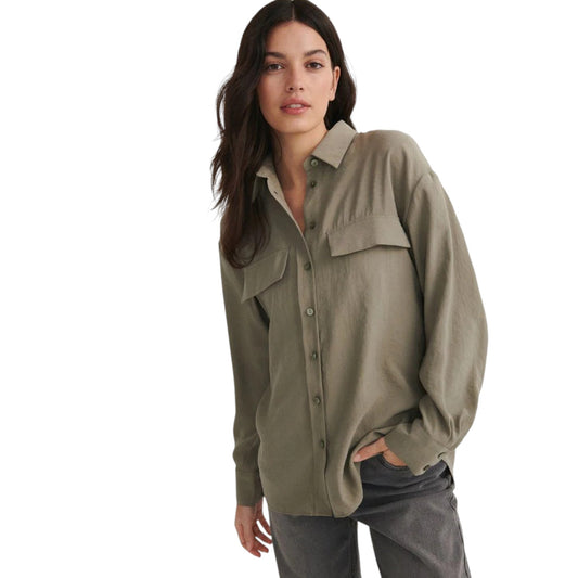 RESERVED khaki hosszú ujjú ing