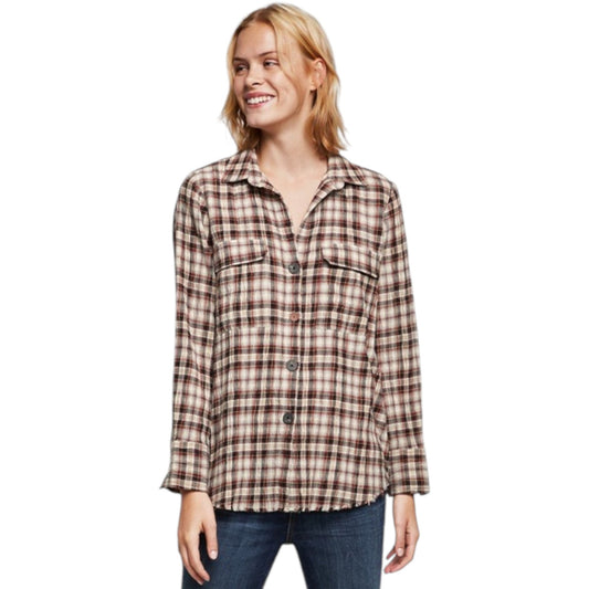ZARA barna kockás flanel ing