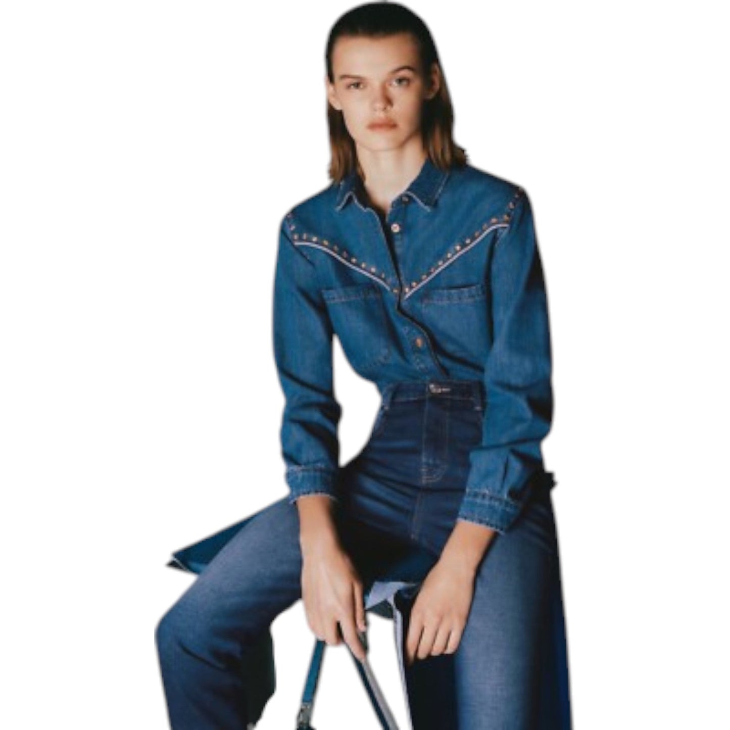 ZARA farmer szegecses ing
