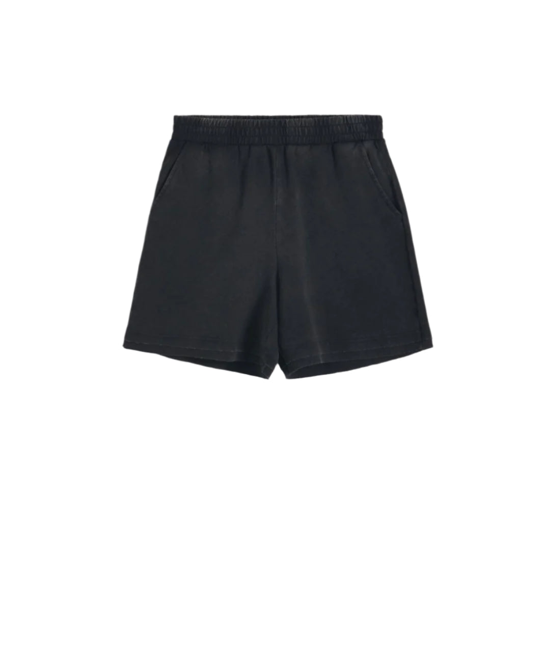 RESERVED fekete laza pamut short