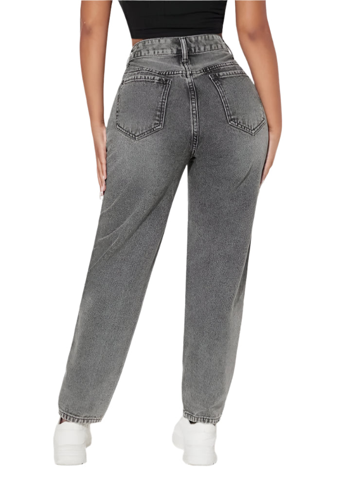 SHE szürke mom fit farmer