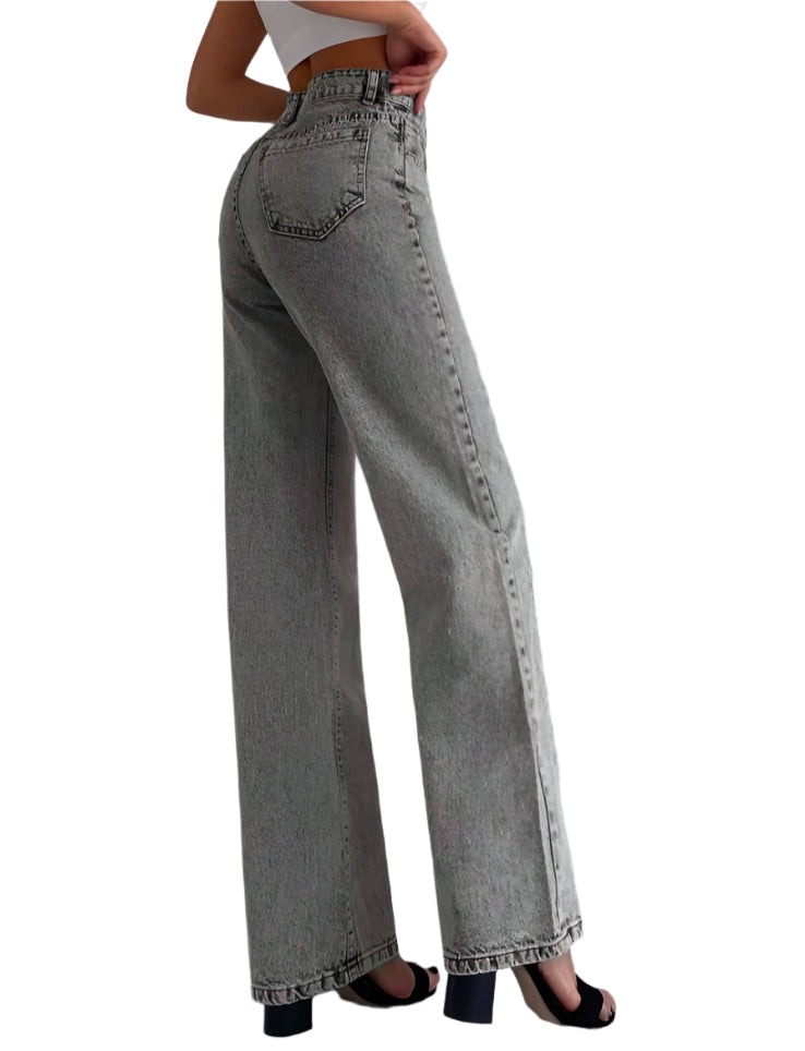 SHE szürke bő szárú farmer