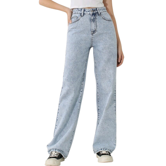 SHE világoskék egyenes szárú farmer