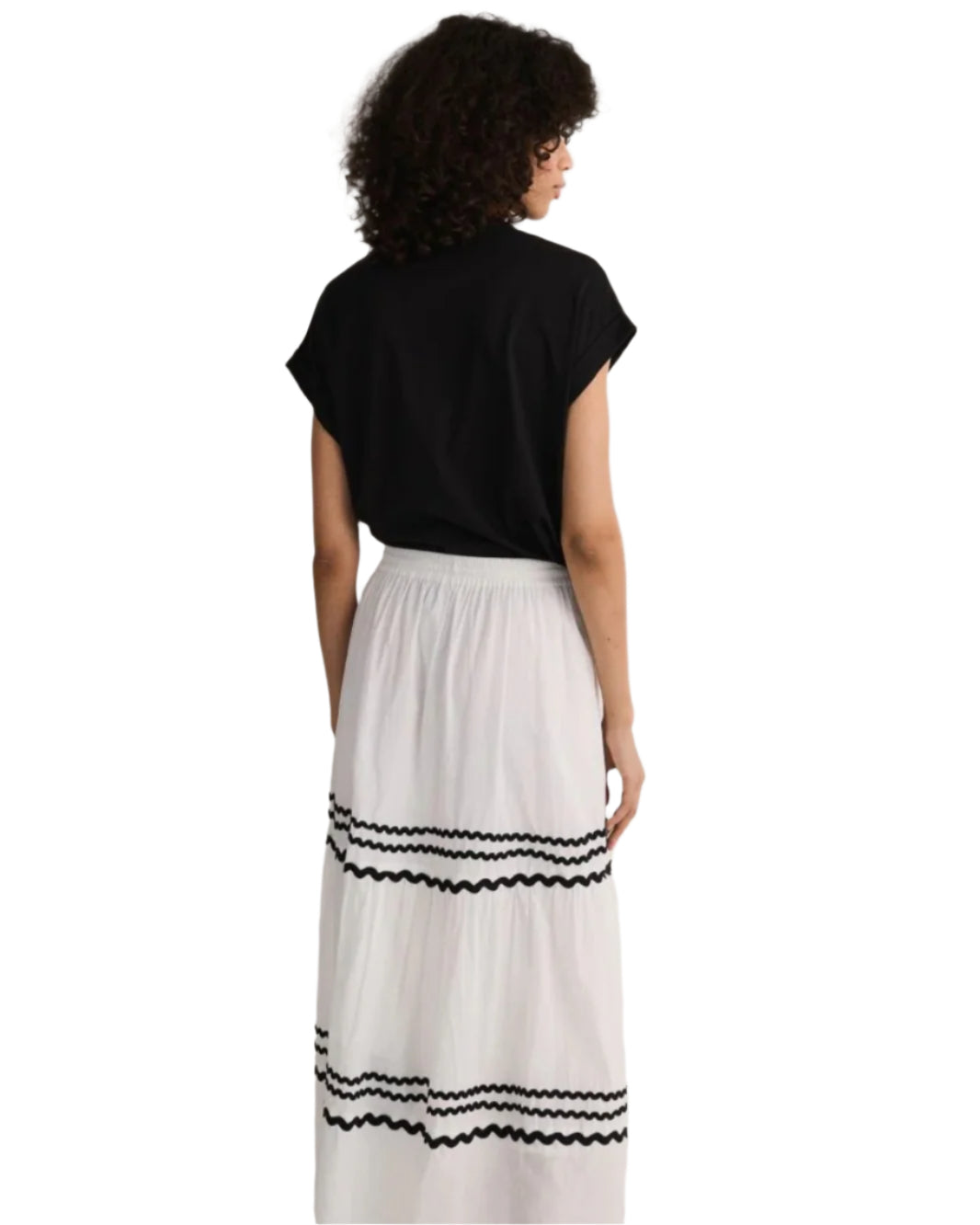 RESERVED fehér boho maxi szoknya