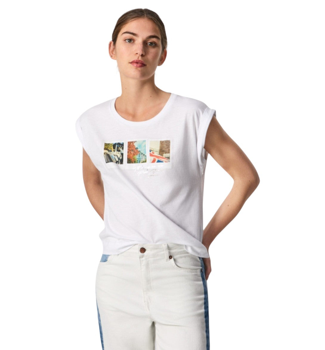 PEPE JEANS fehér póló