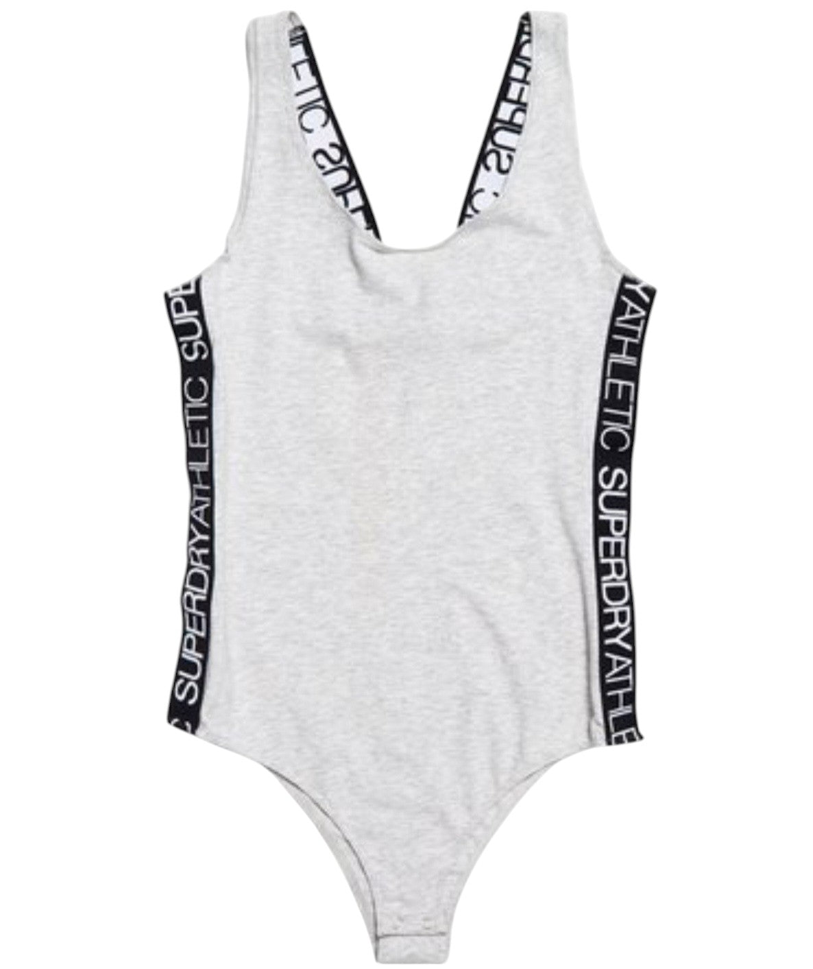 SUPERDRY szürke pántos body