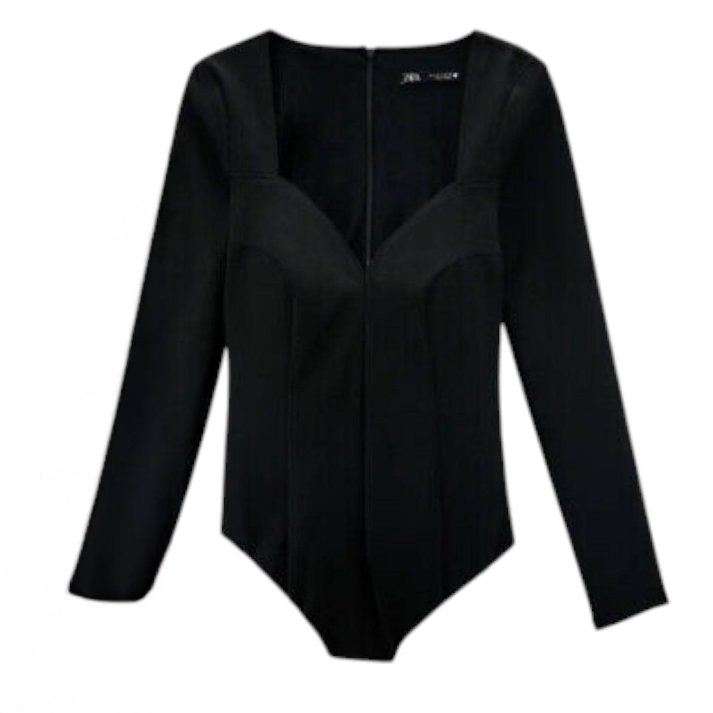 ZARA fekete hosszú ujjú bodysuit