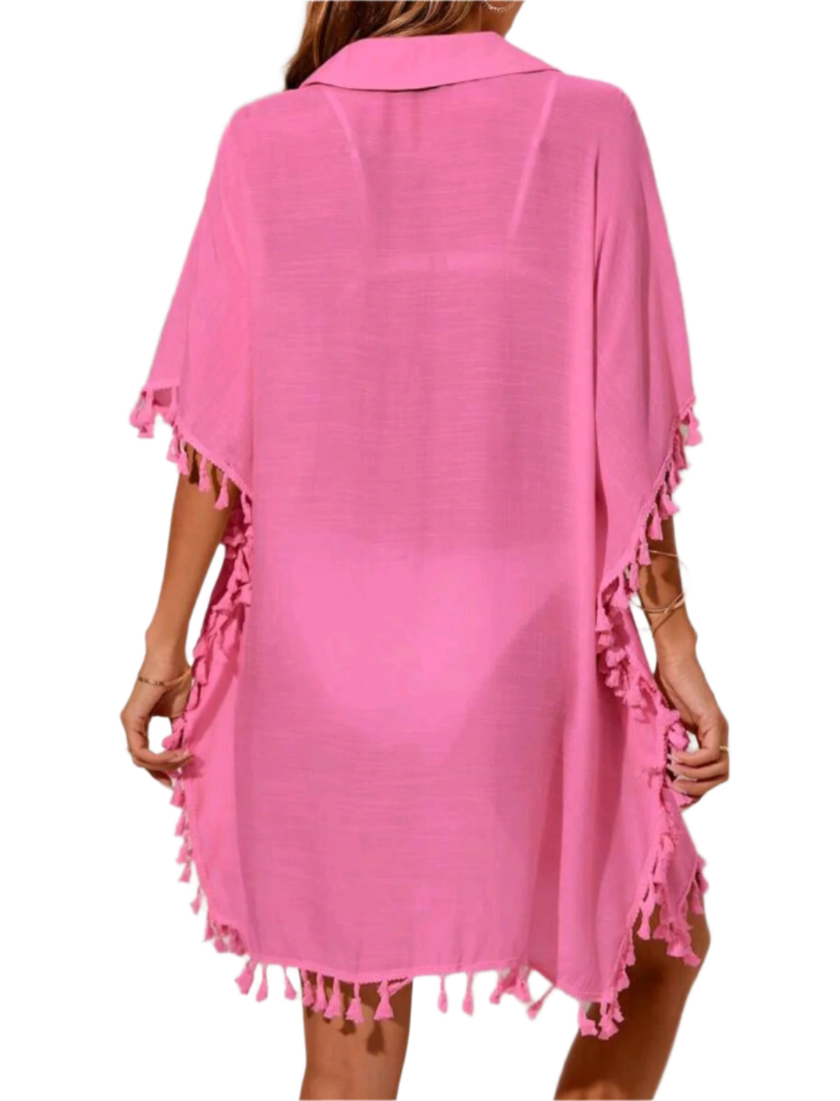 SHE pink rojtos strandruha