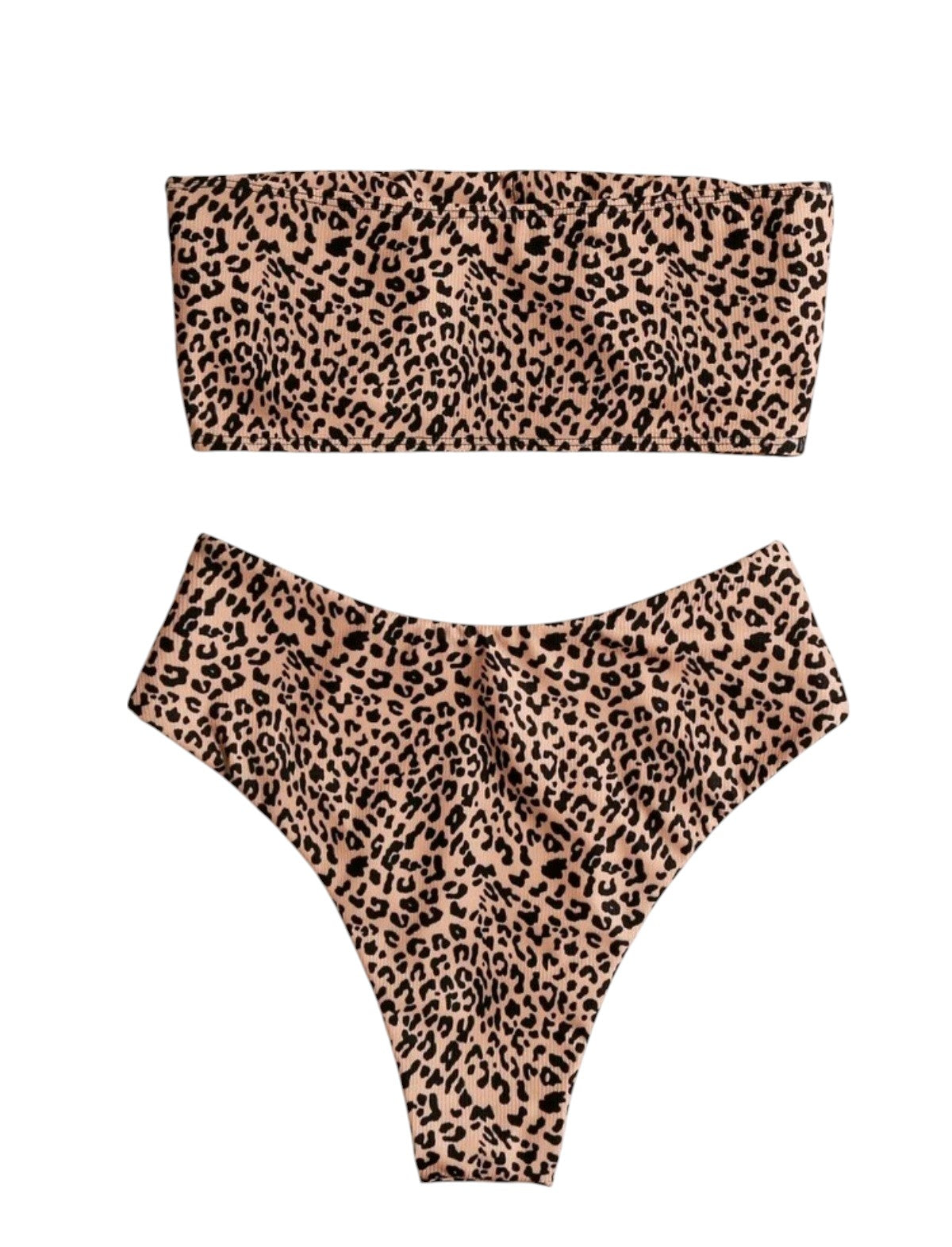 SHE leopárd mintás bandeau bikini