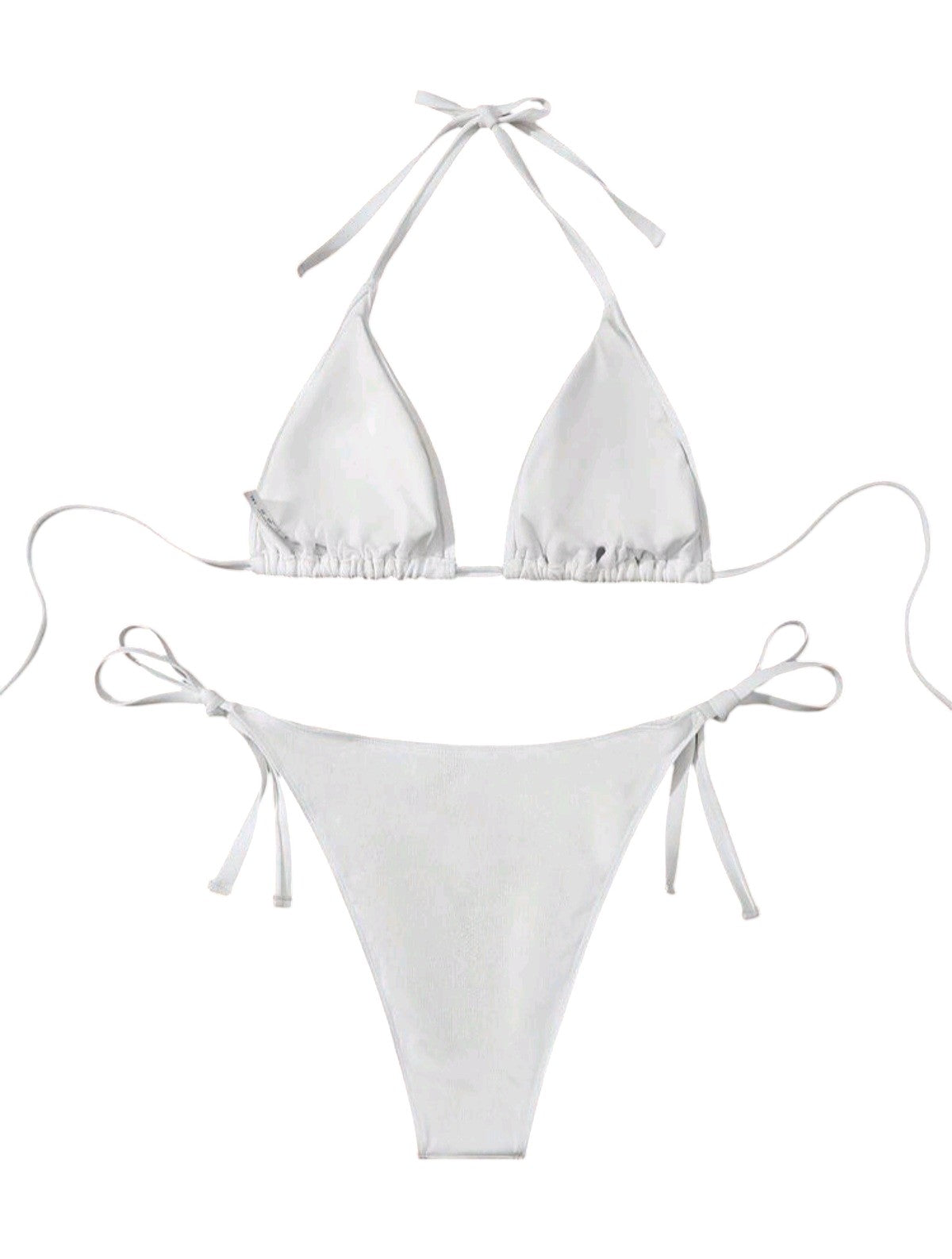 SHE fehér háromszög bikini