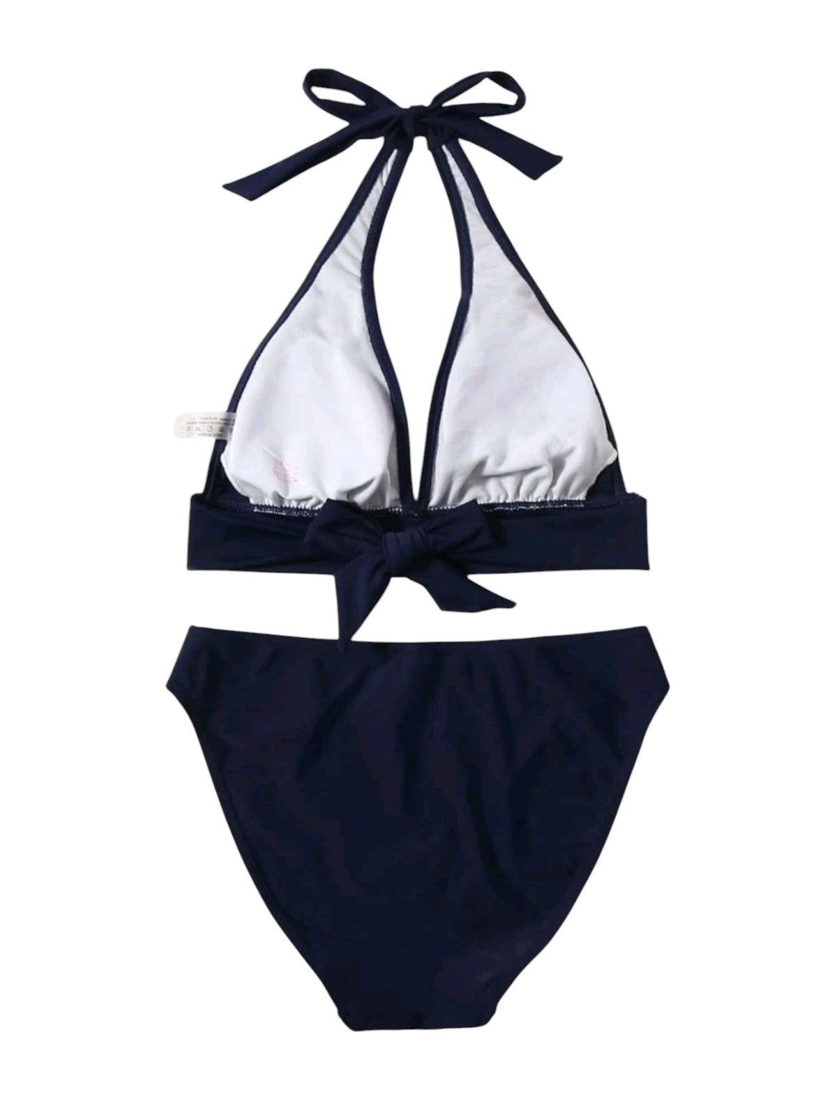 SHE sötétkék halter bikini szett