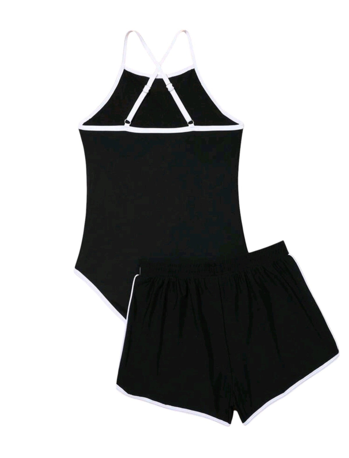 SHE fekete California feliratos kétrészes szett