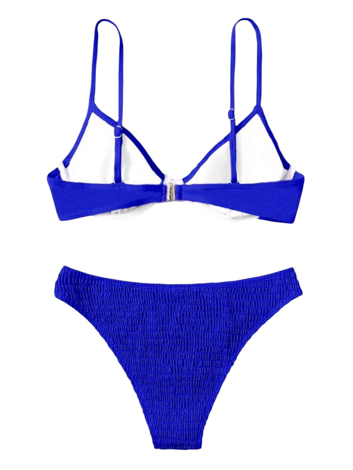 SHE királykék texturált merevítős bikini