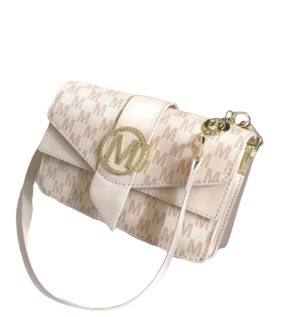 SHE fehér mintás elegáns kézitáska