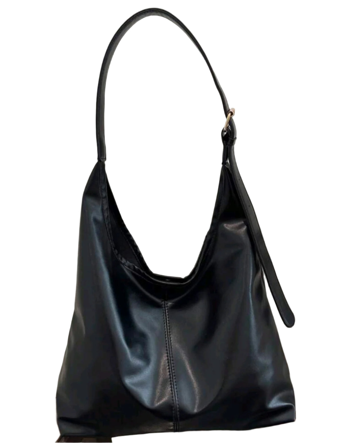 SHE fekete minimalista puha kézitáska