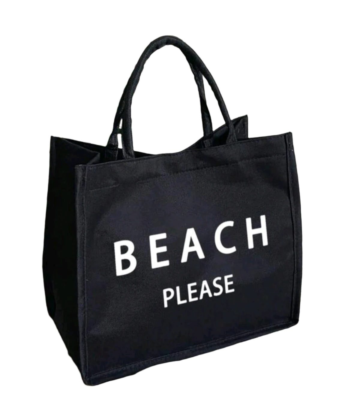 SHE fekete vászon strandtáska