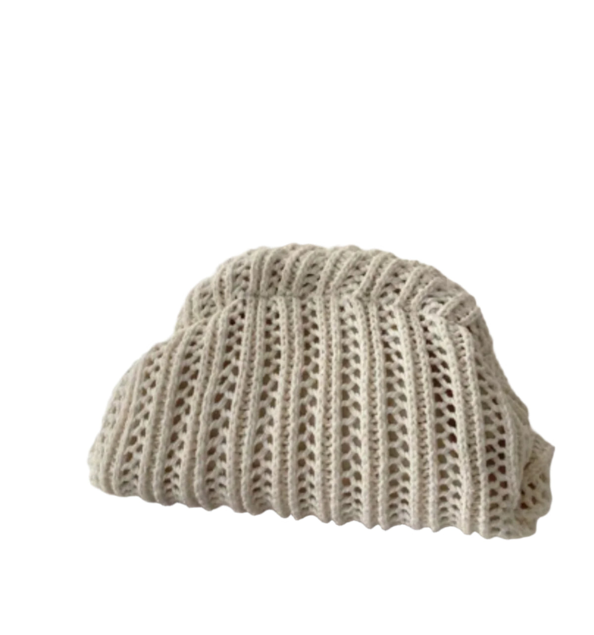 SHE bézs horgolt kézitáska