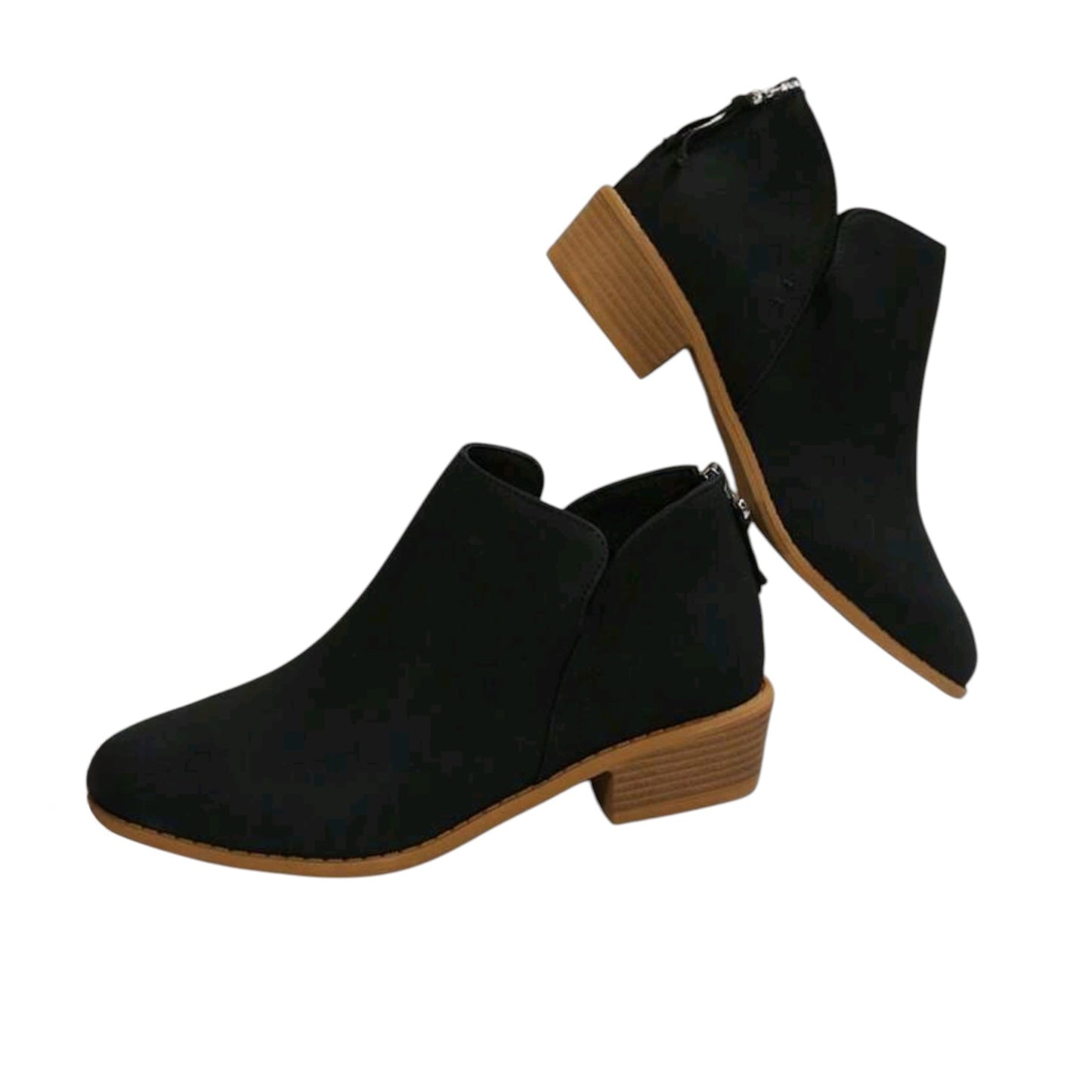 SHE fekete velúr bokacsizma