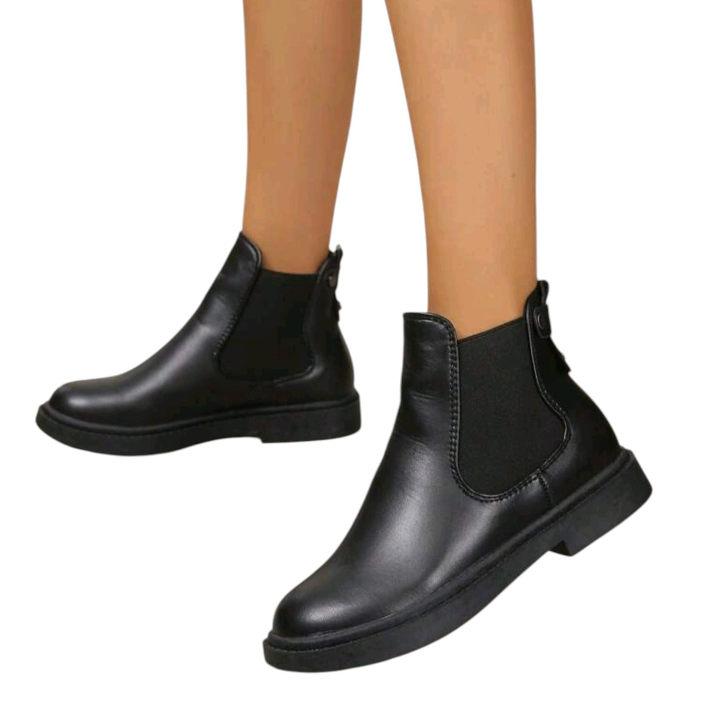 SHE fekete chelsea bokacsizma