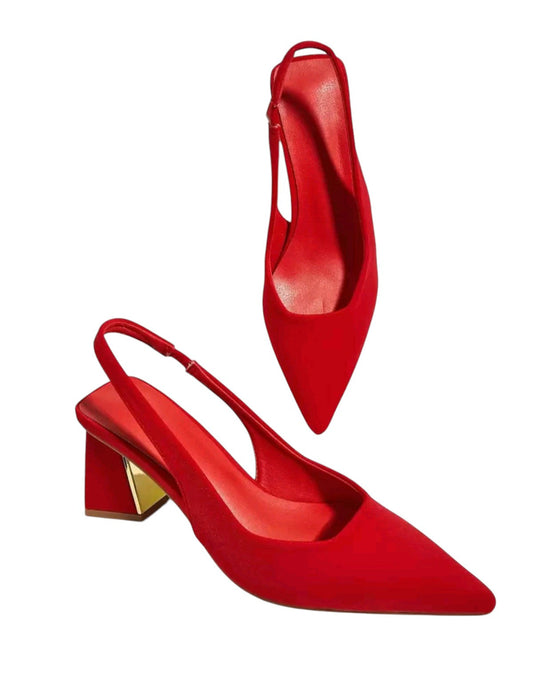 SHE piros heeled slingbacks