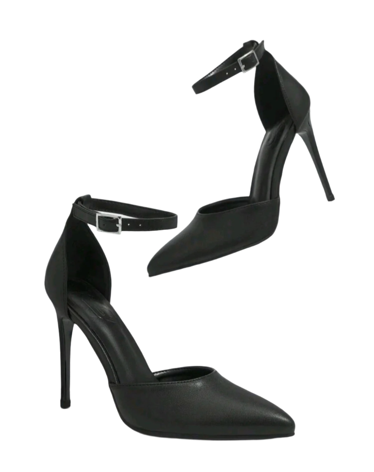 SHE fekete bokapántos tűsarkú cipő