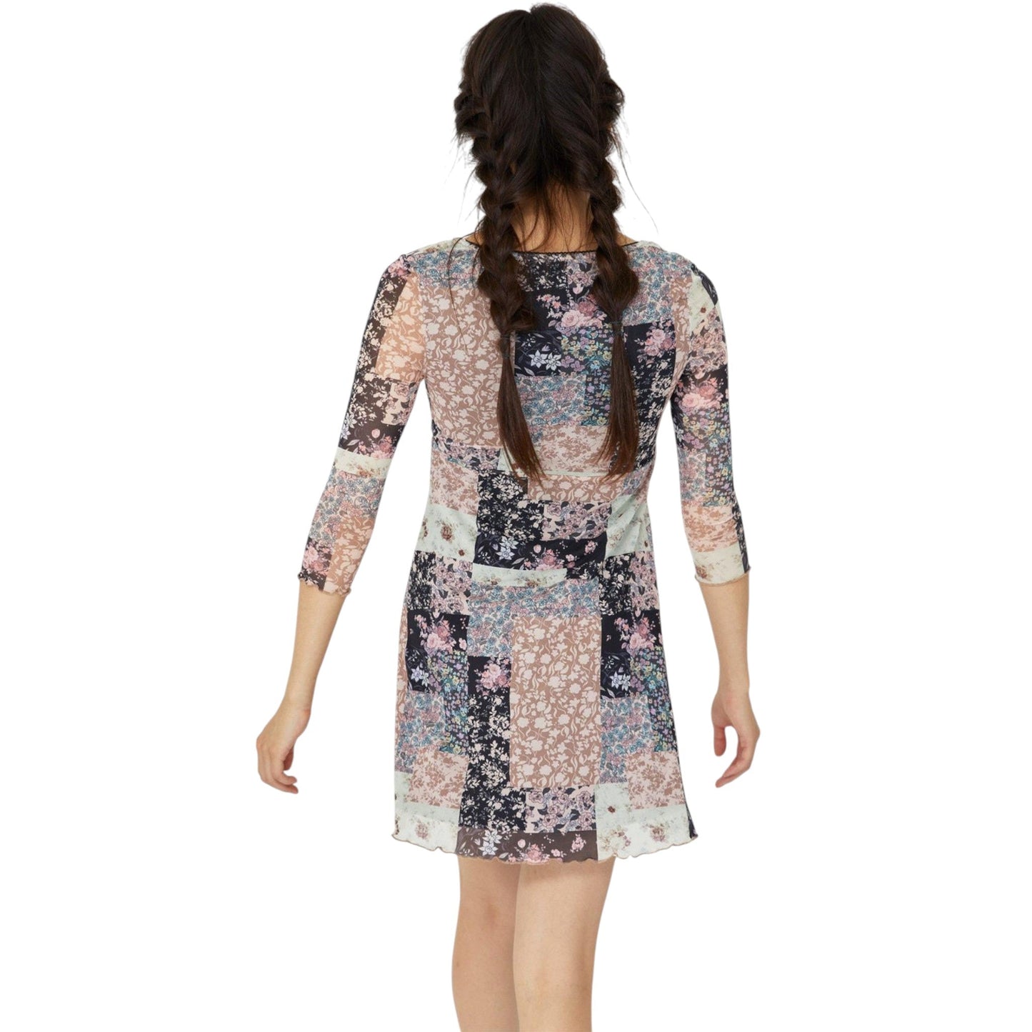 STRADIVARIUS sokszínű mintás mini ruha