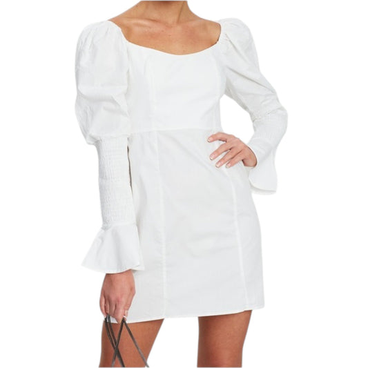 MISSGUIDED fehér mini ruha