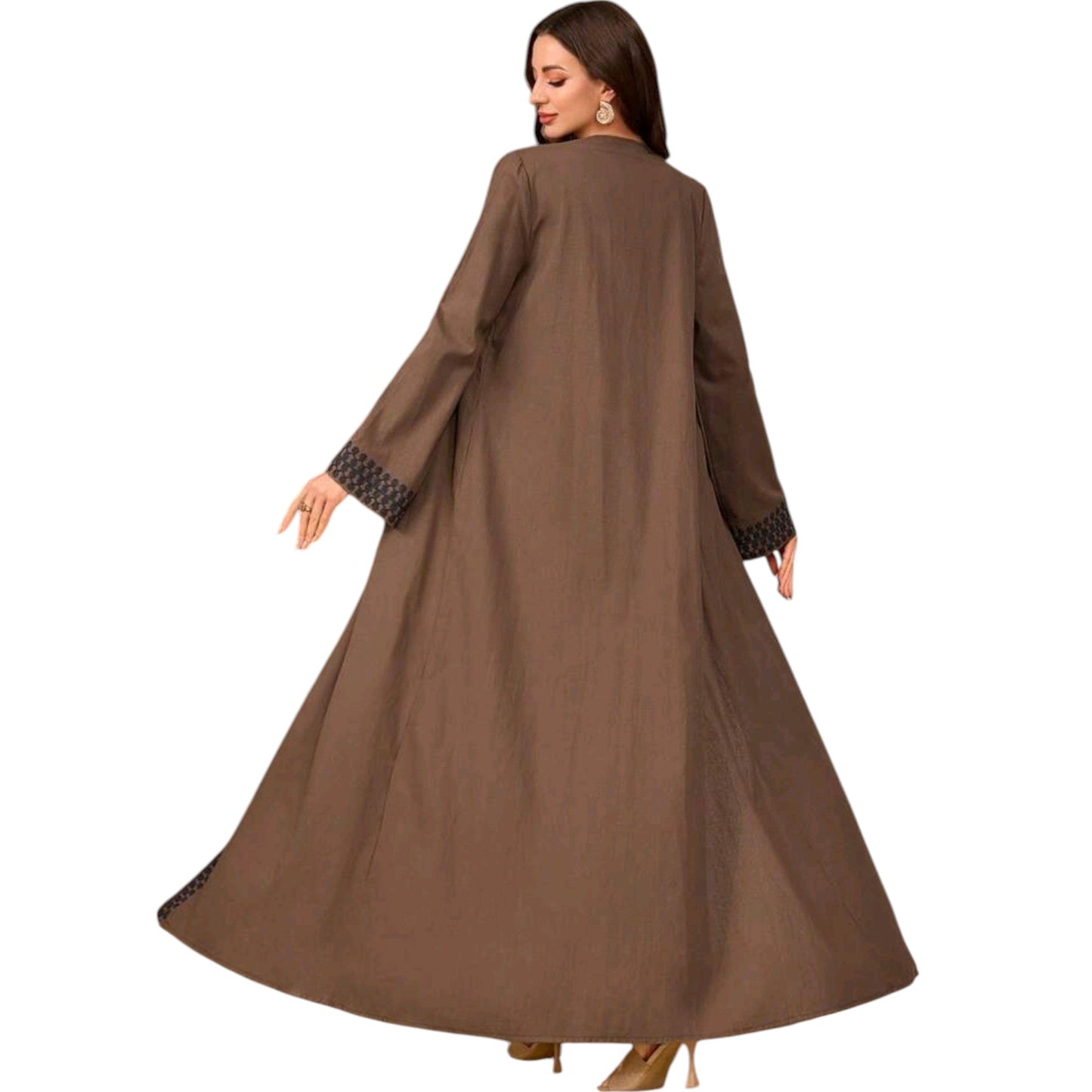 SHE barna mintás abaya