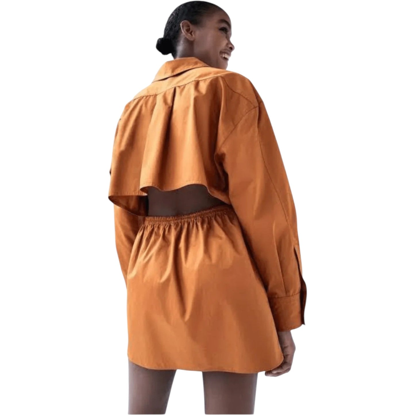 ZARA narancssárga mini ruha