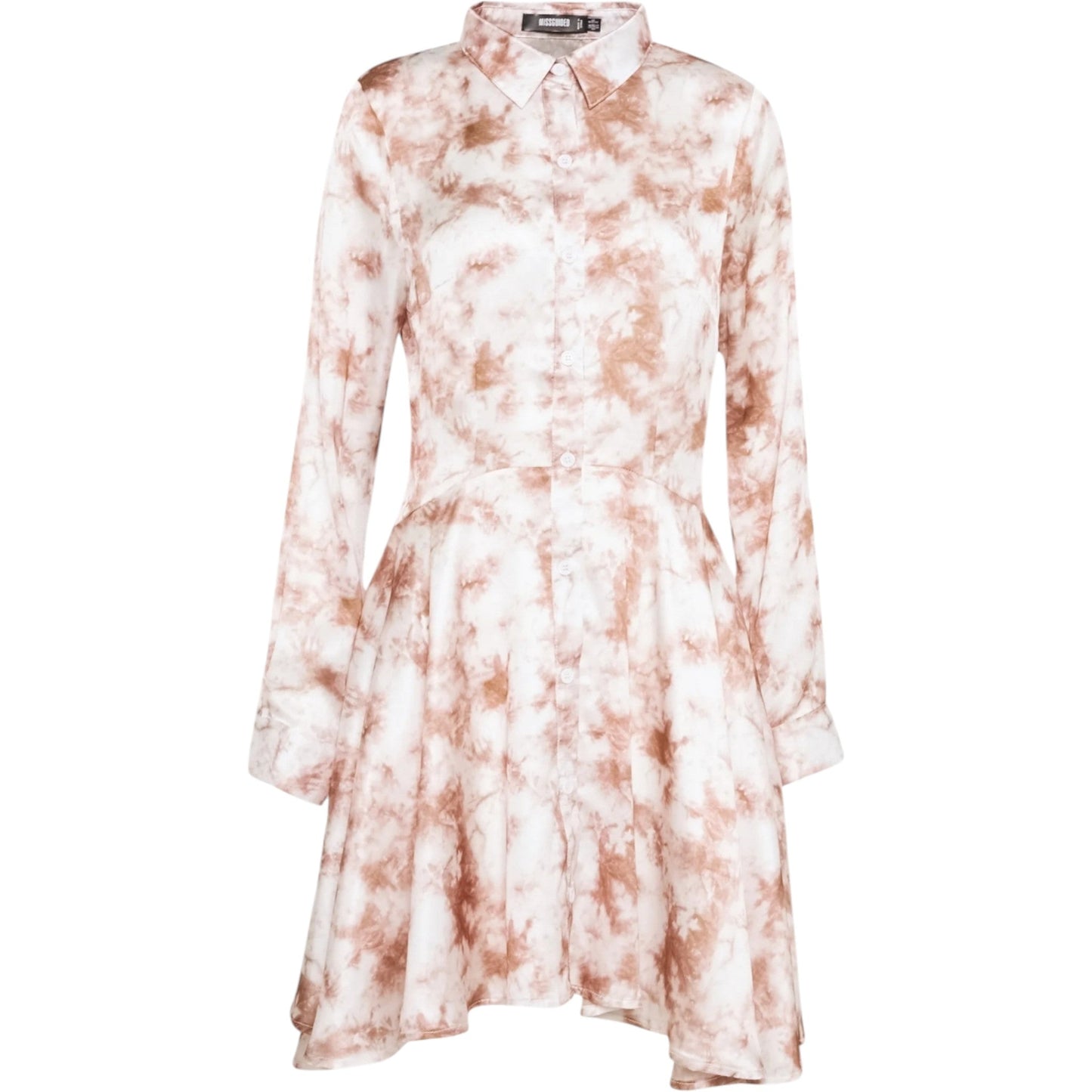 MISSGUIDED fehér batikolt mini ingruha