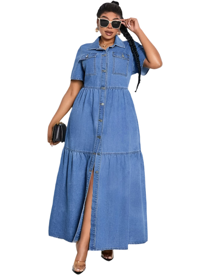 SHE hosszú farmer ruha