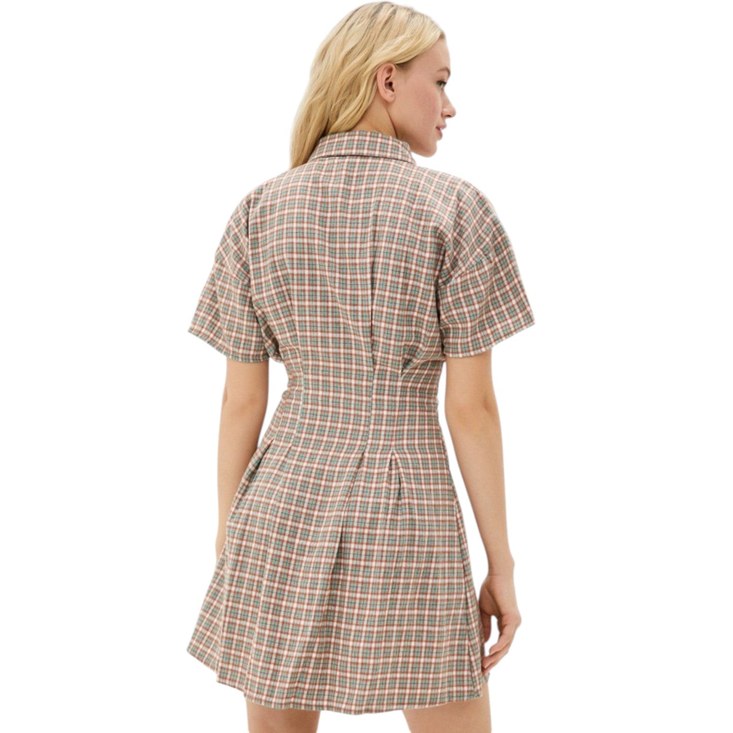 MISSGUIDED kockás ingruha
