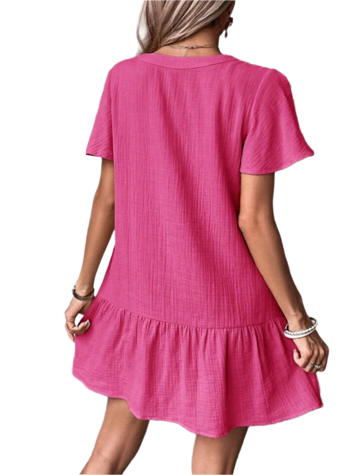 SHE pink gombos lezser ruha