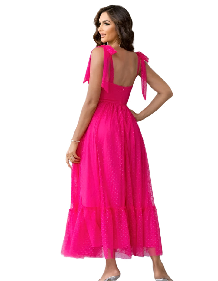 SHE pink tüll masnis maxi ruha