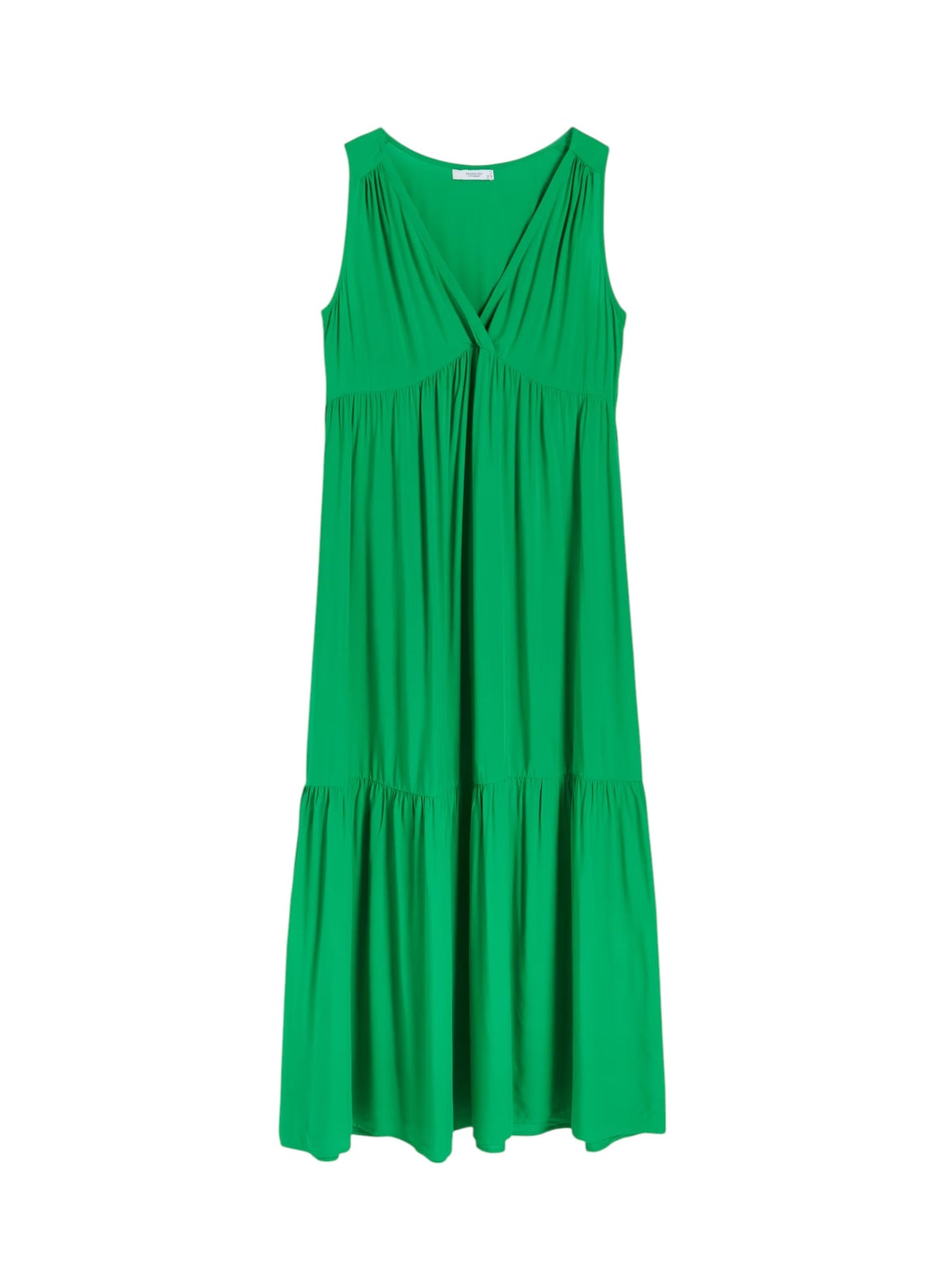 RESERVED zöld ujjatlan maxi ruha