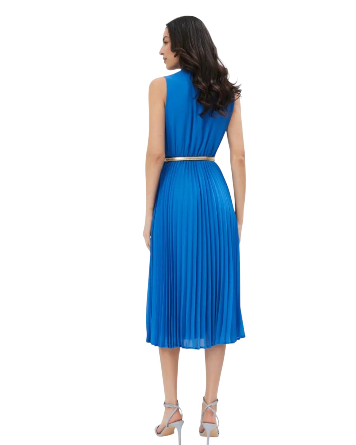 MOHITO kék pliszírozott ingruha