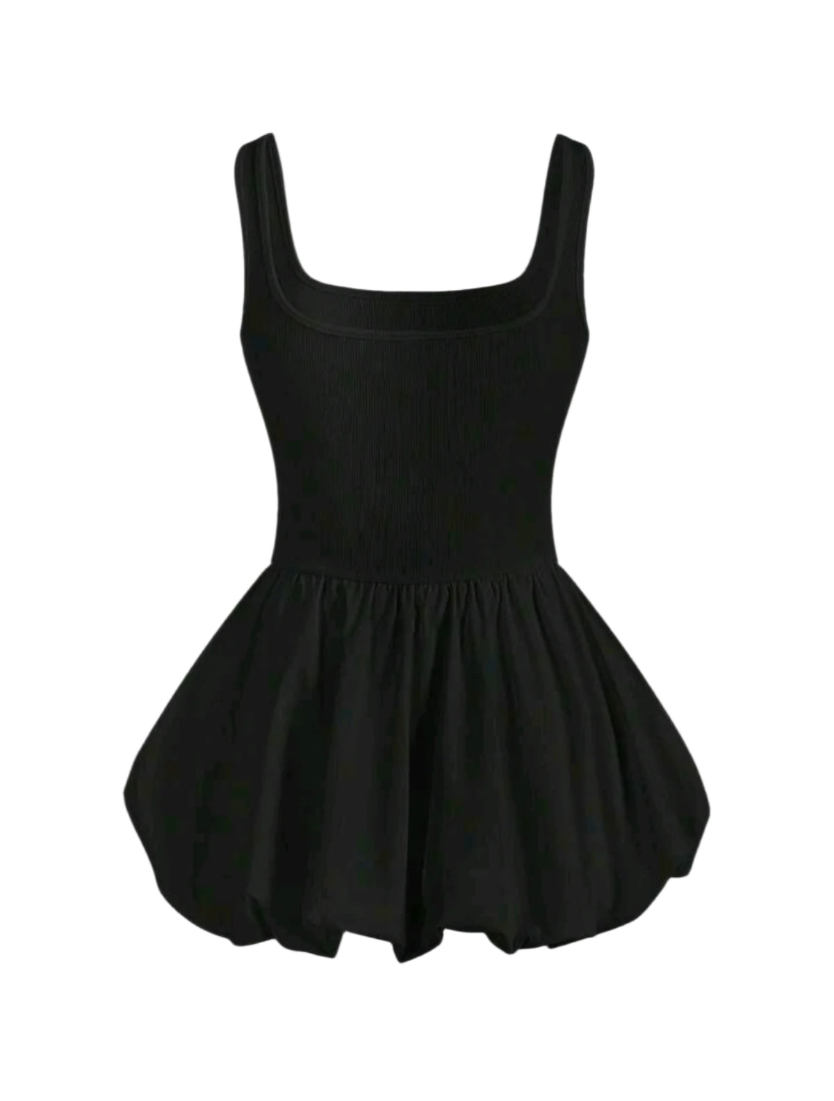 SHE fekete pufi mini ruha