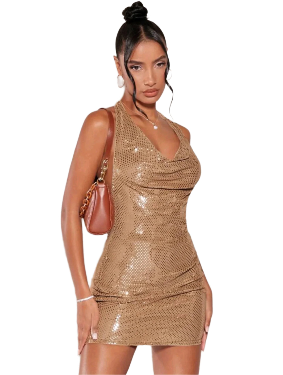 SHE arany flitteres party miniruha