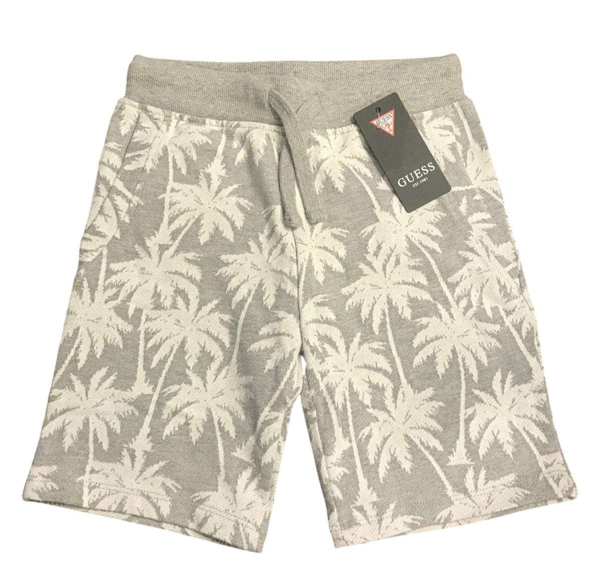 GUESS szürke pálmafamintás rövidnadrág