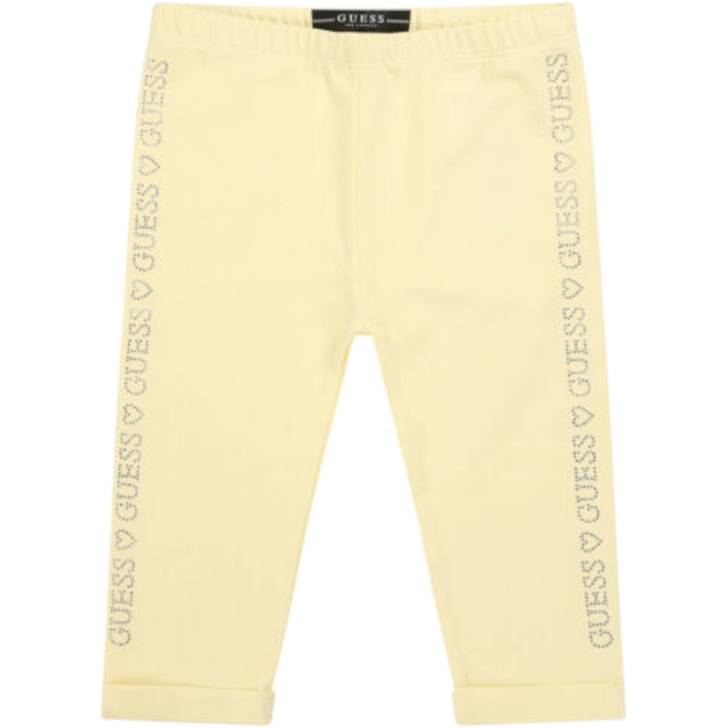 GUESS pasztellsárga logós leggings