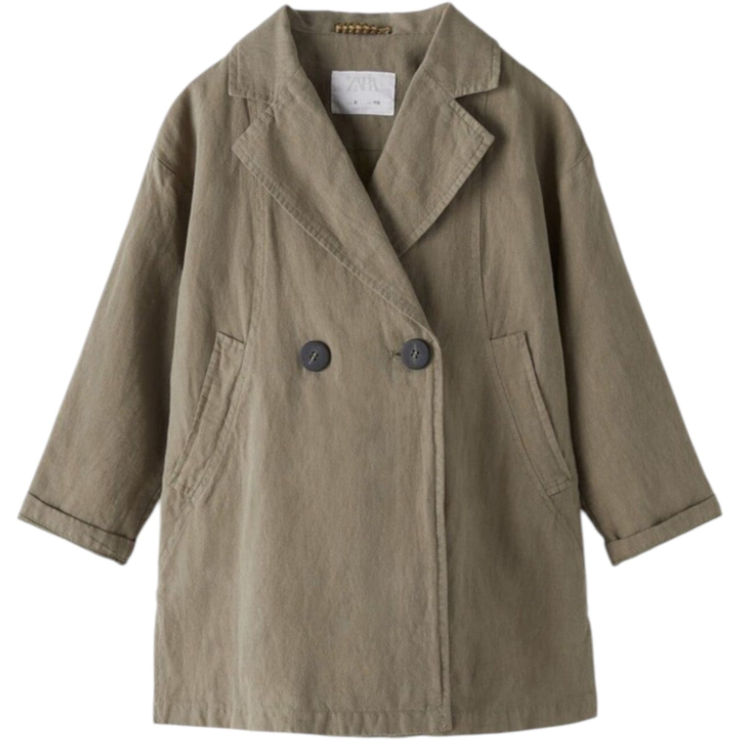 ZARA khaki vászon kabát