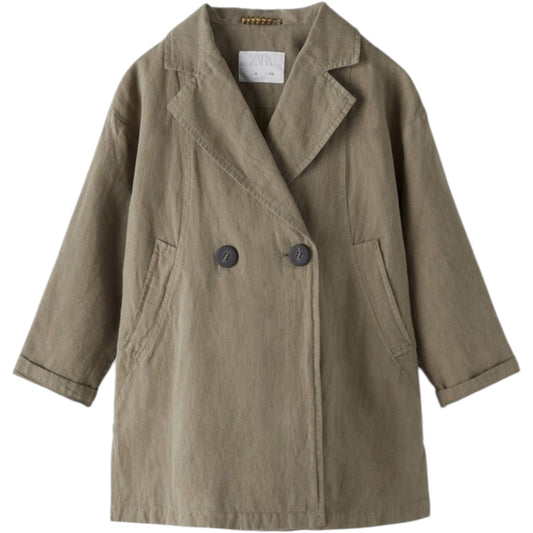 ZARA khaki vászon kabát