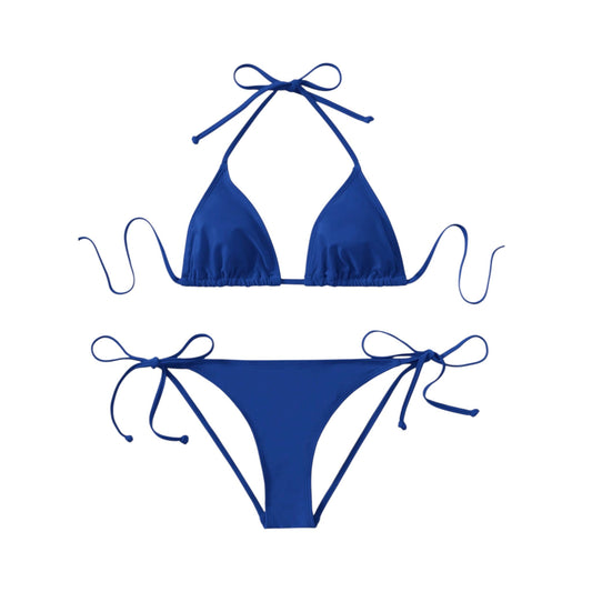 SHE királykék megkötős bikini