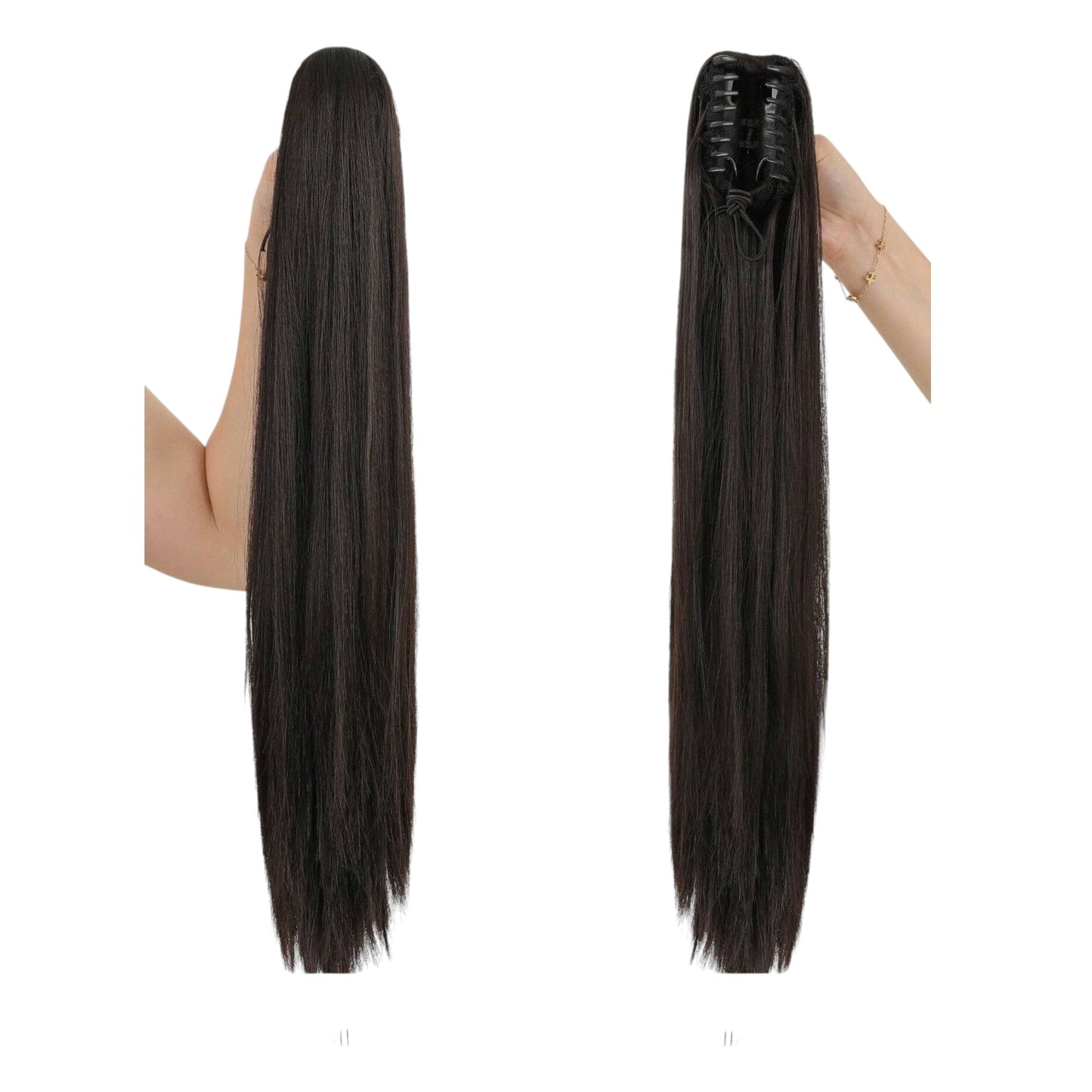 SHE fekete hosszú mesterséges haj